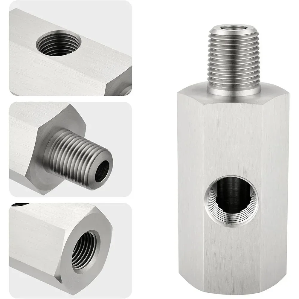 Accessoires voor automodificatie oliedruksensor connector 1/8NPT roestvrijstalen turbo connector