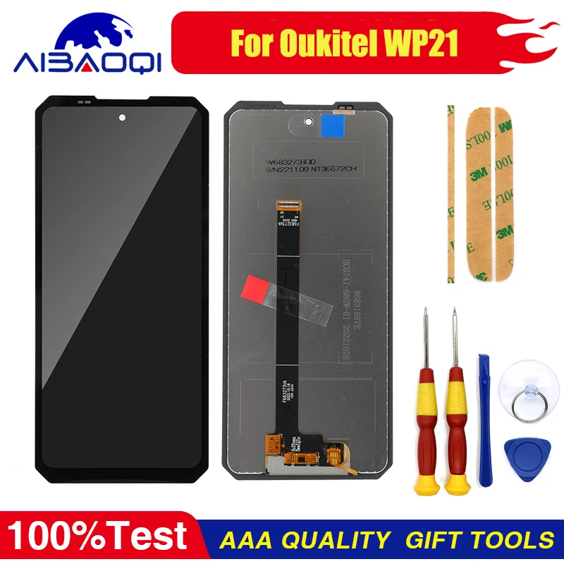 XUNQIYI 100% New Original Touch Screen LCD Display For Oukitel WP21 OUKITEL WP21 Ultra Phone Replacement Parts Disassemble Tool