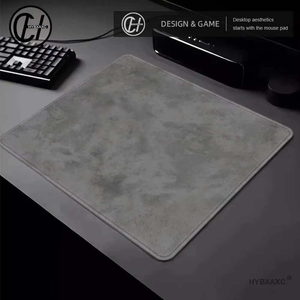 Gray mouse pad 250x200mm overlocked mousepad desktop keyboard table pad 450x400mm gray series game desk mat computer accessories