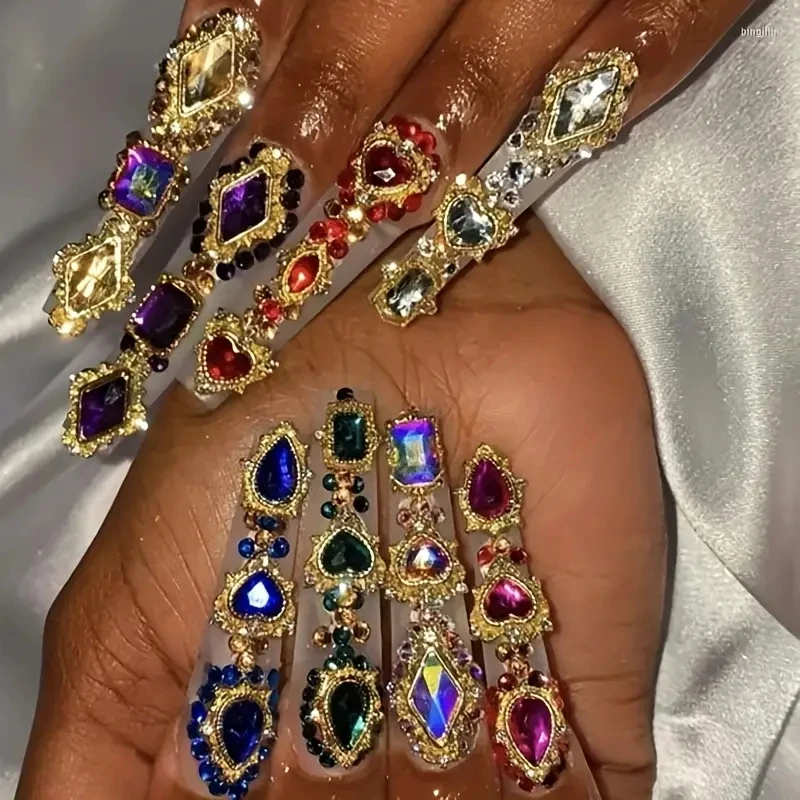 3Dクリスタルラインストーン,混合デザイン,合金宝石,アクリルネイル用チャーム,光沢のあるジュエリー,DIYアクセサリー,豪華,60個