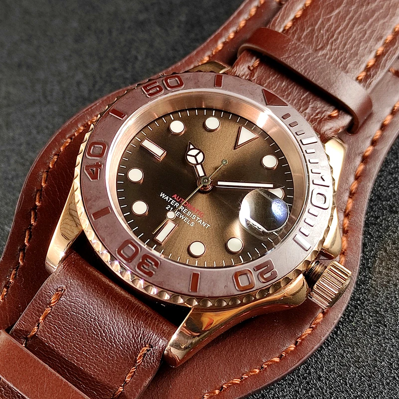 No standard automatic calendar mechanical men's watch yacht for Meiyoda movement 8215 diving fashion luminous yacht