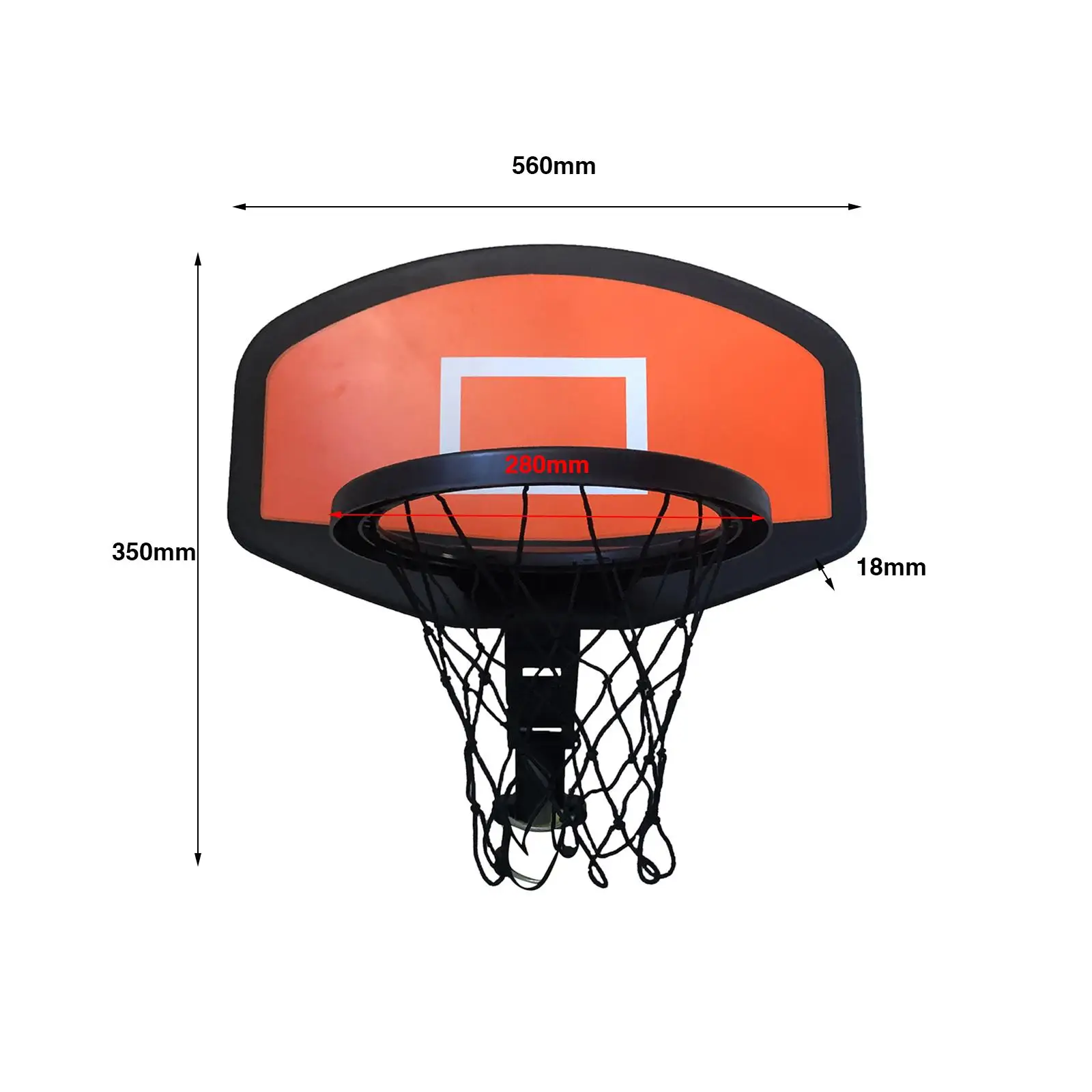 Basketbalring voor trampoline buitensporten Vervangingsbekleding Basketbalbord voor alle leeftijden Indoor Dunking Kids Jongens Meisjes