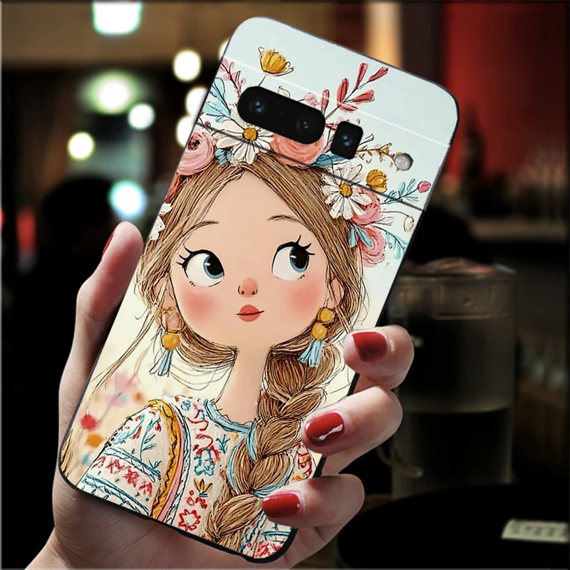 

Lovely Girl Carcasa Funda Phone Case For Google Pixel 10 9 Pro XL 9A 8 7 6 Pro Pixel 8A 7A 6A Pixel 8 7 6 5 Case