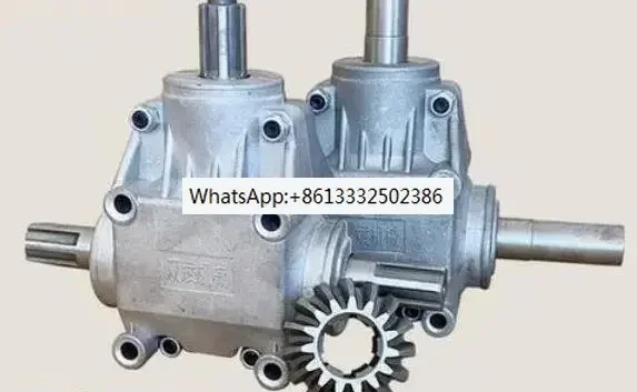 T-shaped 1:1 Right Angle gear reducer 4 die gear box steering box commutator 90 degree Corner detector Oriented case