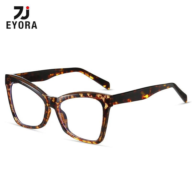 

EYORA Currents Square Reading Glasses for Women Anti Blue Light Photochromic Hyperopia Optical Lenses with Prescription Lenses