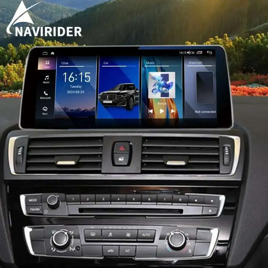 لسيارات BMW 1 2 Series F20 F21 2011-2019 نظام تحديد المواقع مشغل وسائط متعددة للسيارة 8 + 256 جيجابايت الملاحة راديو تلقائي ستيريو 10.25 "أندرويد 14 CarPlay
