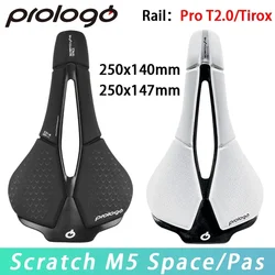 Prologo Scratch M5 Pas/Space Bicycle Saddle Pro T2.0 Tirox Rail for Road MTB City Touring XC Gravel Bike Cycling Parts