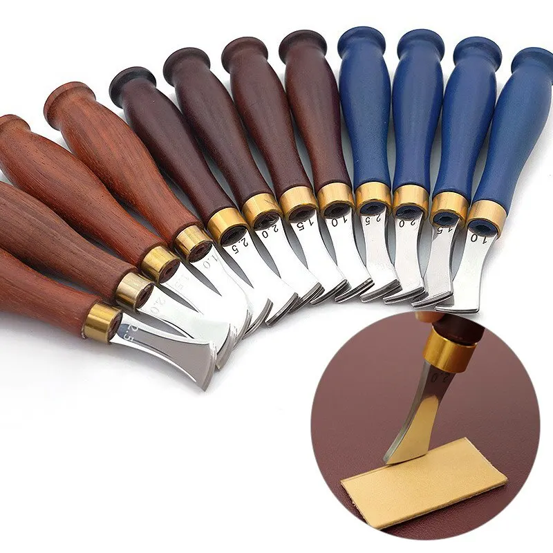 1PC Leather Arch Edge Sector Shallow Groove Edges Cold And Hot Pressure Line Punch Embedding Thread Leathercraft Tools