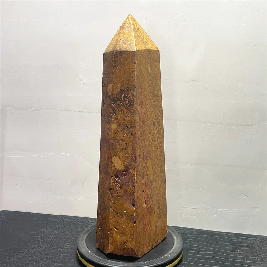 15kg Natural Spun Gold jade Polished Crystal Point Tower Healing Stone Meditation Obelisk Wand Ornaments For Home Decoration