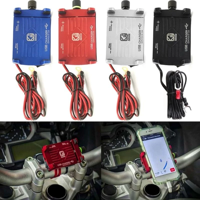 

Ergonomics Design Motorcycle Phone Holder 12v to 24v Input best sale