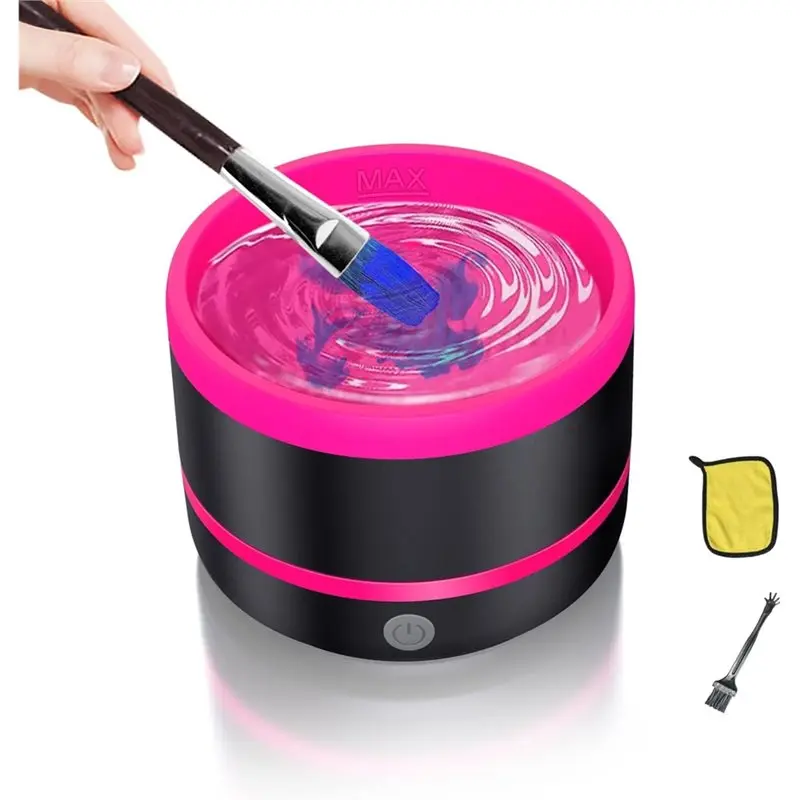 Rinse Cup Electric Paint Brush Cleaner With 3Mode,USB, Artist Brush Cleaning Washer For Acrylic,Gouache Painting B-B51B