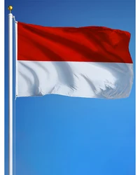 60x90cm 90x150cm Hesse Monaco ID IDN Indonesia Flag 2x3ft/3x5ft
