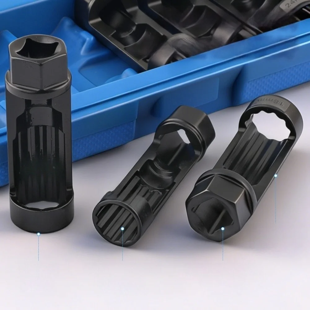 Shock Absorber Nut Remover For Car Auto Repair Hand Tool 6pcs 12-Point Nut Shock Absorber Nut Removal Socket Set