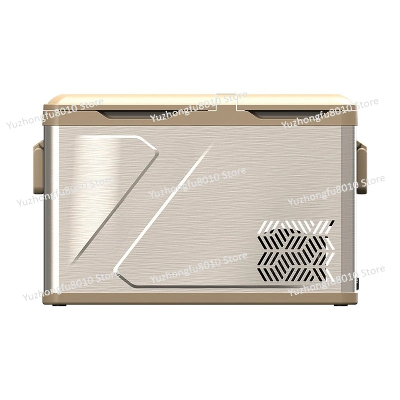 Car refrigerator compressor refrigeration 12V24V double door double temperature double control car home dual-purpose small