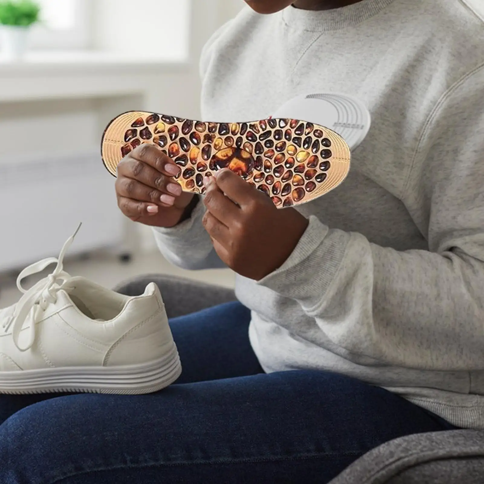 

Massage Insoles Arch Support Half-Insole Ergonomic Pad Breathable 2 Pieces Cushion For Walking Commute Standing Outdoor Work