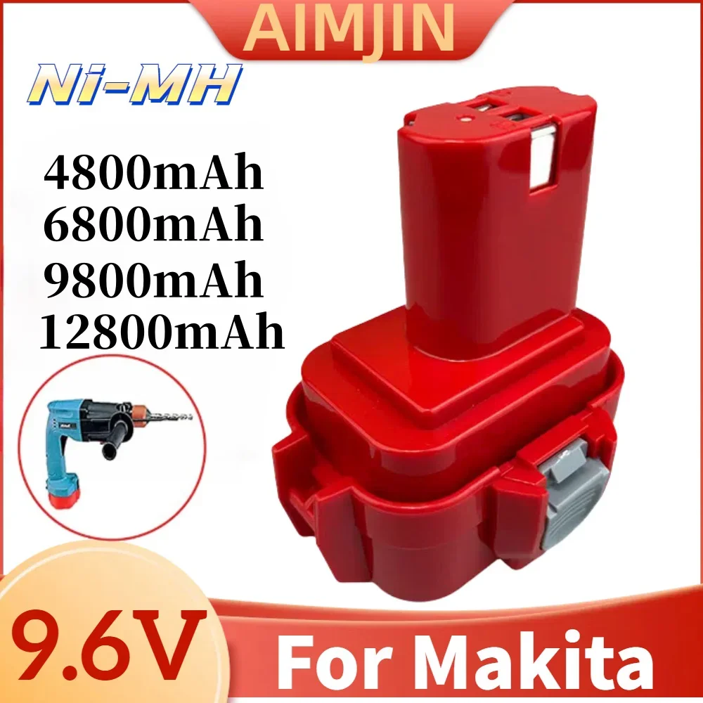 

9.6V 4.8/6.8/9.8/12.8Ah for Makita PA09 9120 9134 9135 9135A 9102 6207D 6222D 6261D 6207D 192595-8 192596-6 Power Tool Battery