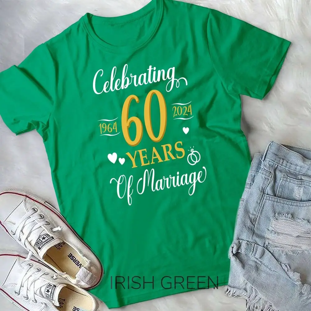 Celebrating 60 Years Of Marriage 1964 Anniversary Wedding Unisex T-shirt