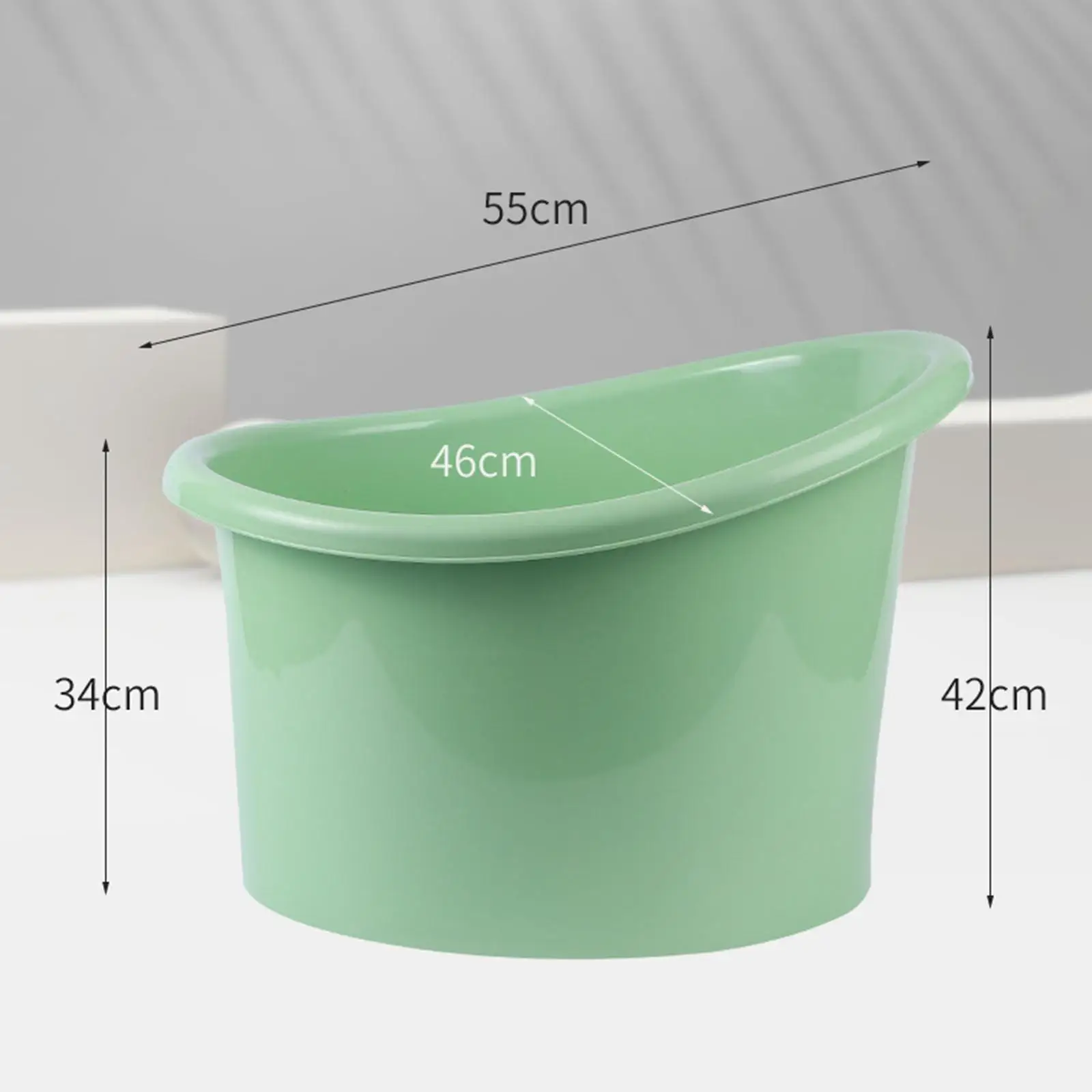 Infant Bathtub Thickened Anti Slip Upright with Support Seat Infant Bath Bucket for Ages 0-7 Years Old Gifts Infants Kids Babies