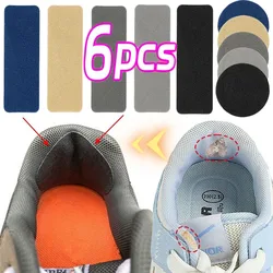 6PCS Shoe Heel Repair Patch Kit Repair Self Adhesive Inside Shoe Patches Holes Leather Heel Pads Shoe Glue Sole Repair Glue