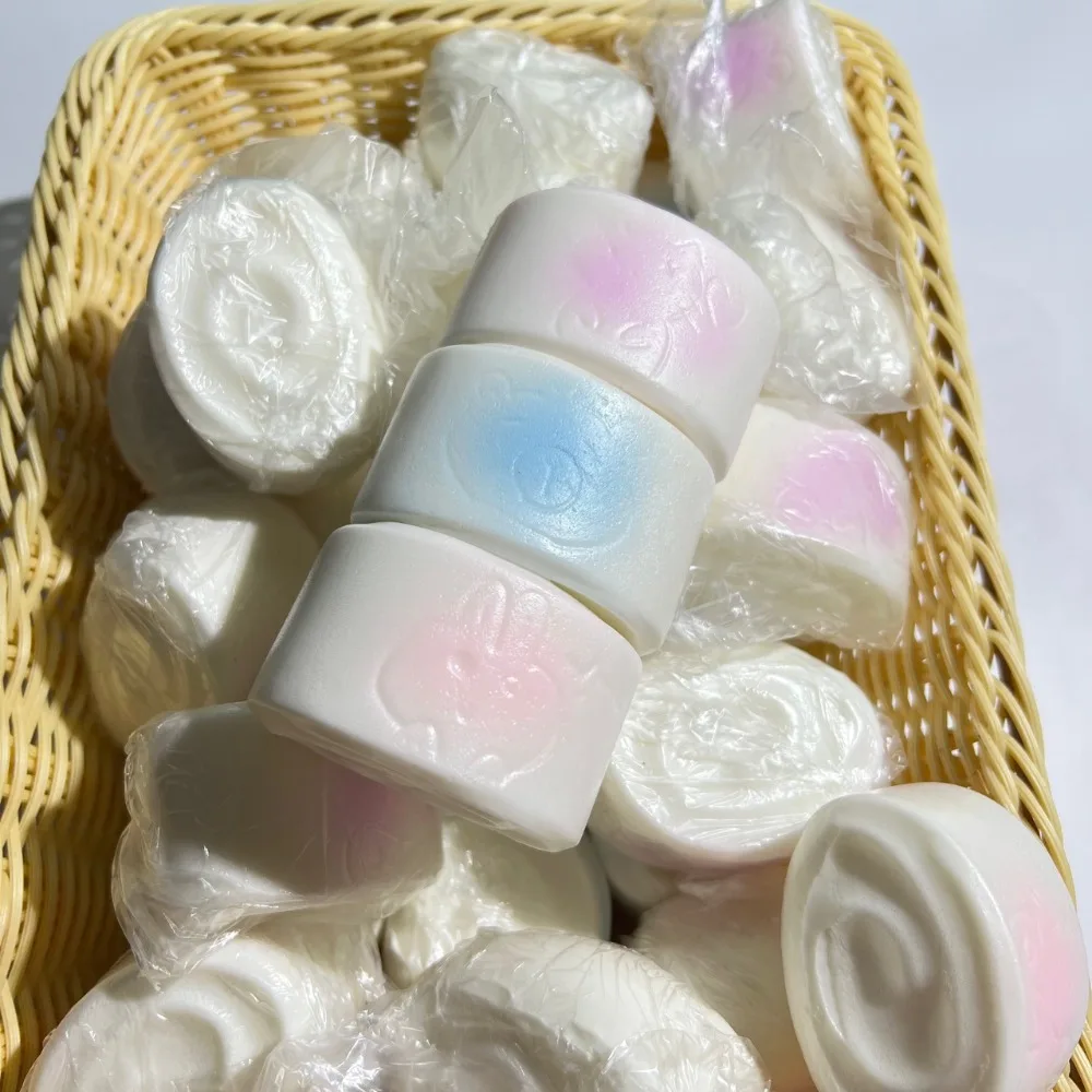 Squishy Simulated Steamed Bun Squeeze Toy Stress Relief Slow Rising Sensory Fidget for Anxiety ADHD Autism Gift for Kids Adults