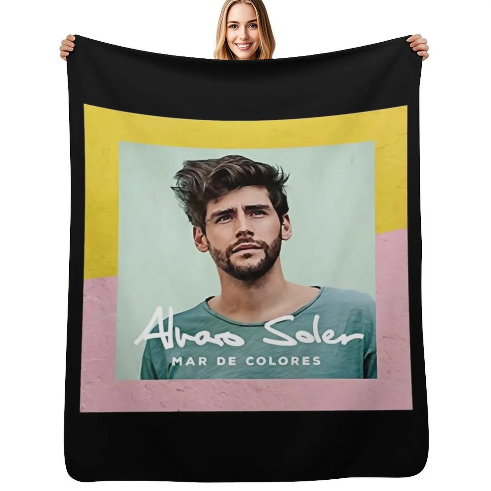 Alvaro Soler - Mar De Colores Throw Blanket Breathable Lightweight Blanket for Adults Kids
