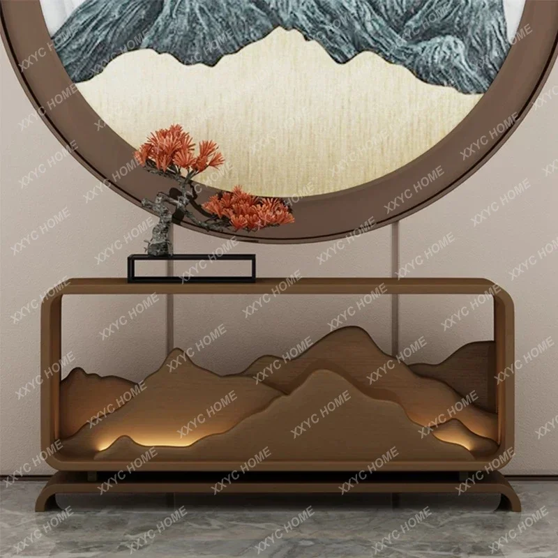 New Chinese-style Zen porch cabinet decorative storage table case