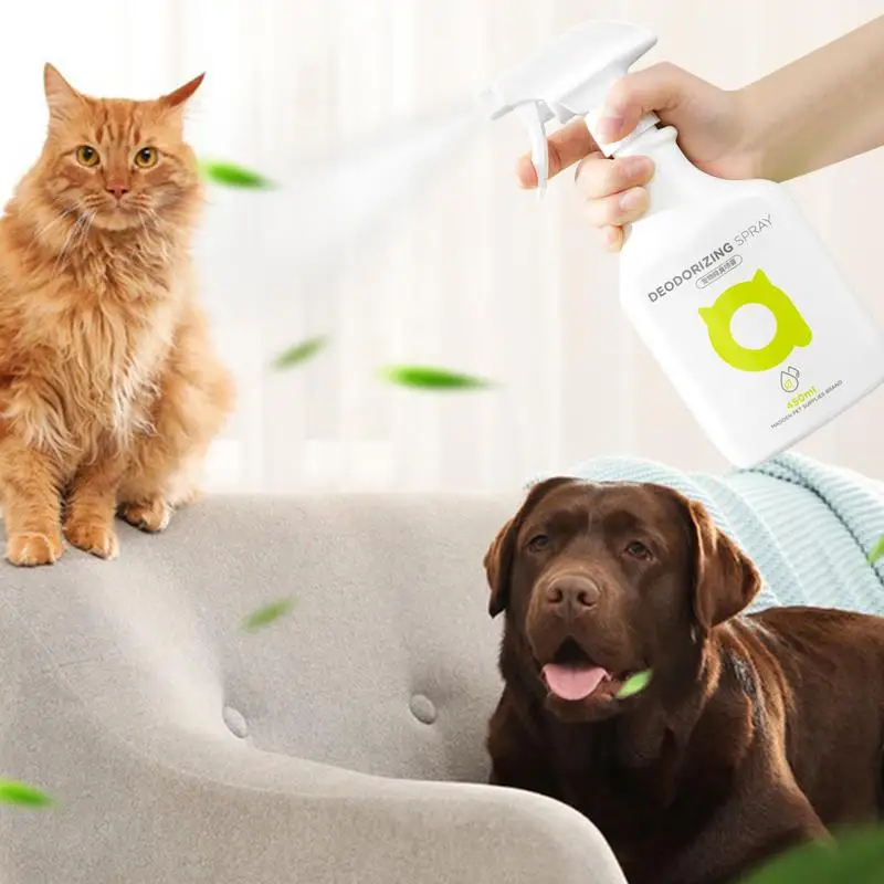 Cat Spray Odor Removal 450ml Dog Odor Remover Spray Plant Fragrance Plant Fragrance Cleaning Supplies Pet Odor Eliminator