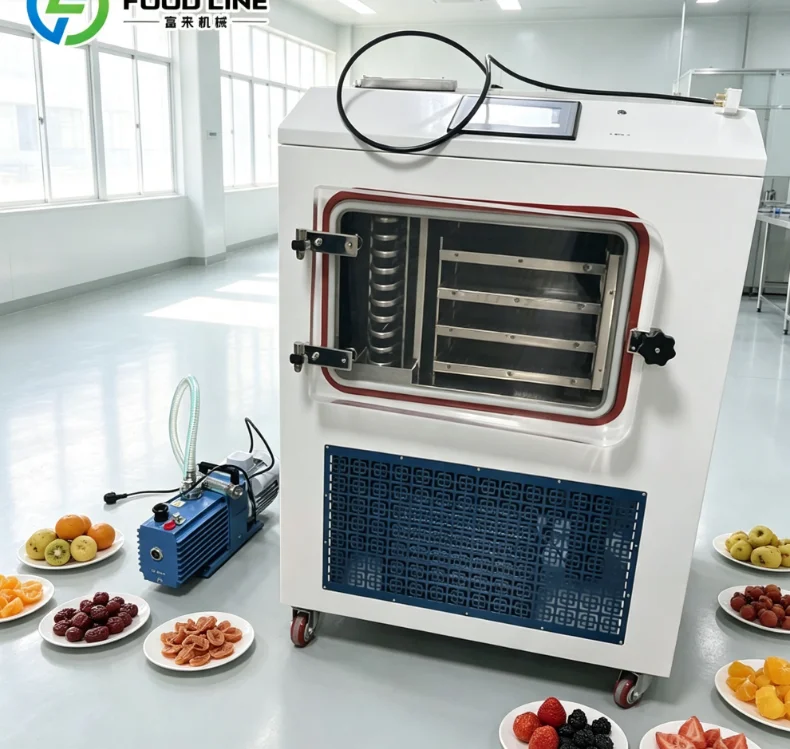 FL Freeze Dryer Commercial Vacuum Freeze Dryer For Fruit Vegetable Pet Food Low Temperature Lyophilization Processing Equipment