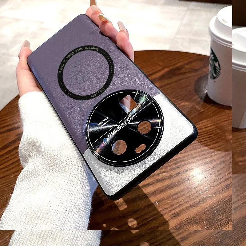 Luxury For Magsafe Pemium Luvury Leather Shockproof Case For Oppo Find X6 Pro X6  Silicone Cover For Find X6