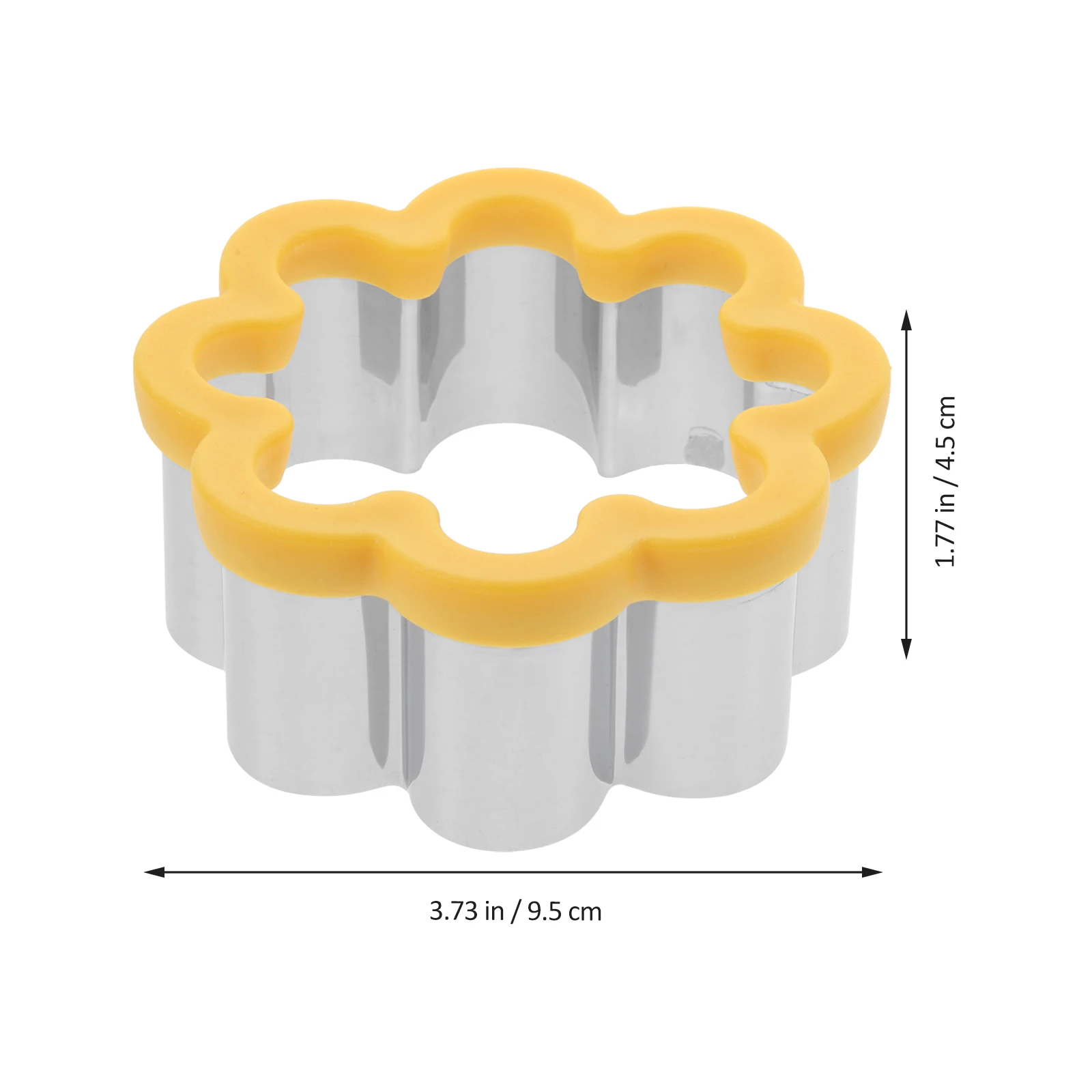 

2pcs Stainless Steel Cookie Cutters Baking Molds Flower Shaped For Cake Cookies Diy Holiday Festival Kitchen Tools Gift Easy