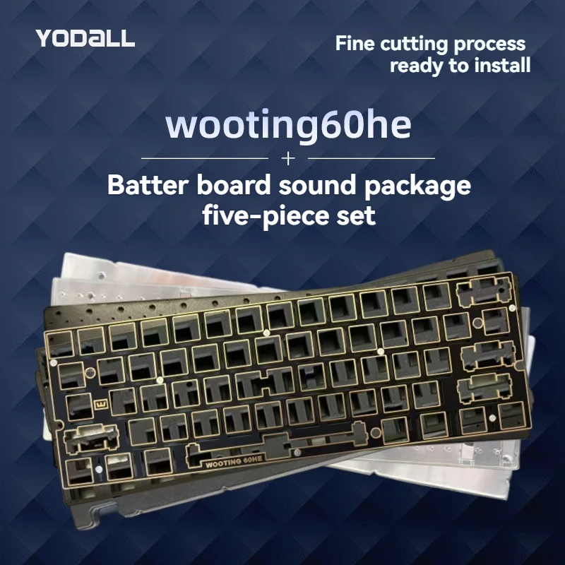 GH60 FR4 Gold Positioning Board Wooting60 Sound Pack Five Piece Set PBT Material Gaming Mechanical Keyboard Accessories Gift