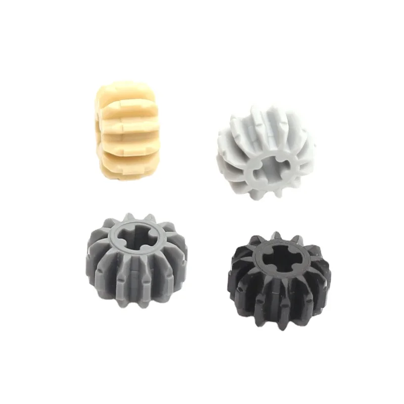 10Pcs MOC Assembles Particles 32270 High-Tech Gear 12 Tooth Double Bevel Building Blocks Classic Brand Kids DIY Educational Toys