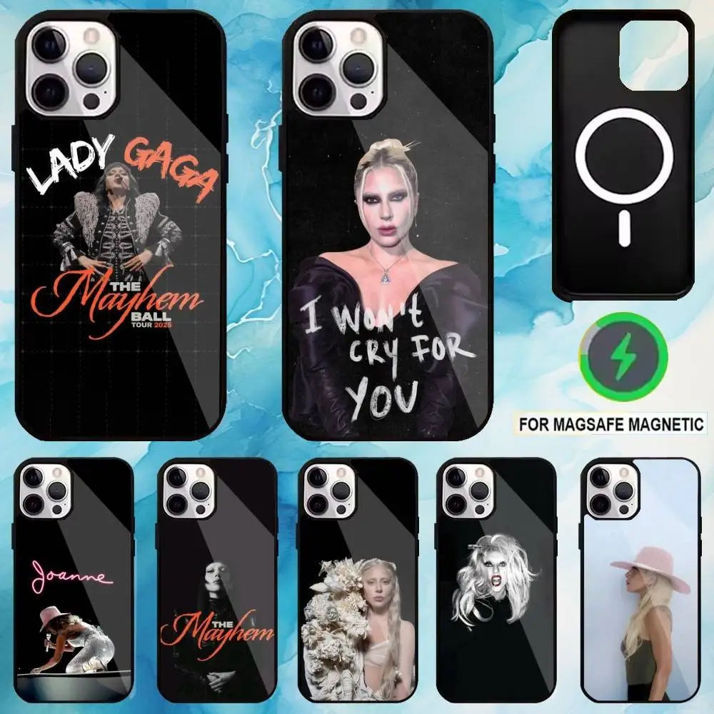 

L-Lady Gaga MAYHEM Phone Case For iPhone17,16,15,14,13,12,11 Plus,Pro Max Magnetic Magsafe Wireless Charging