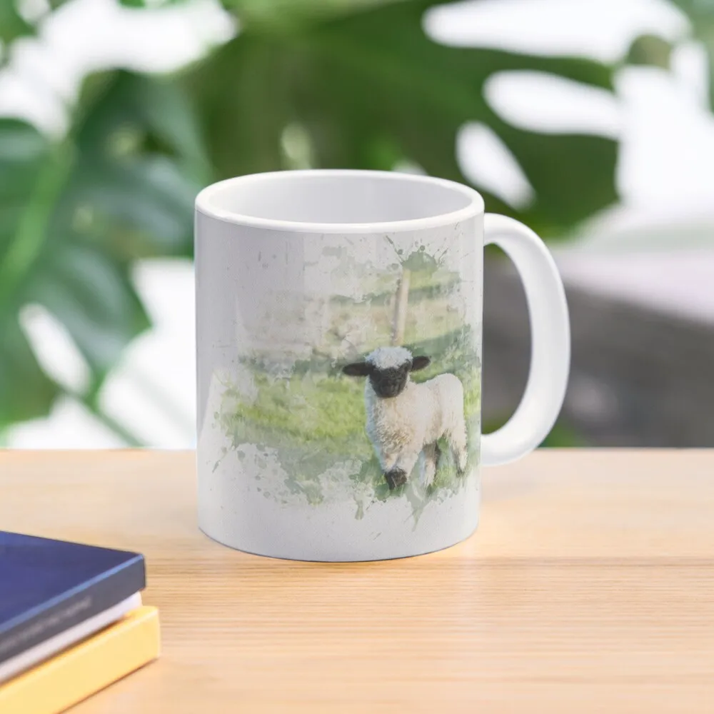 

Valais Blacknose Sheep Watercolour Photograph Coffee Mug