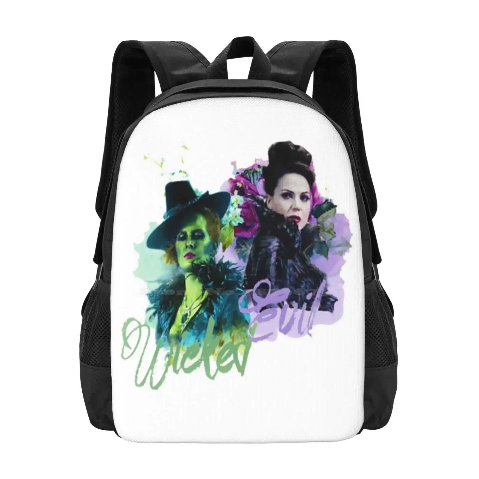 

Sisters-Wickedqueen Pattern Design Bagpack School Bags Zelena Regina Ouat Once Upon A Time Sisters Wicked Witch Evil Queen