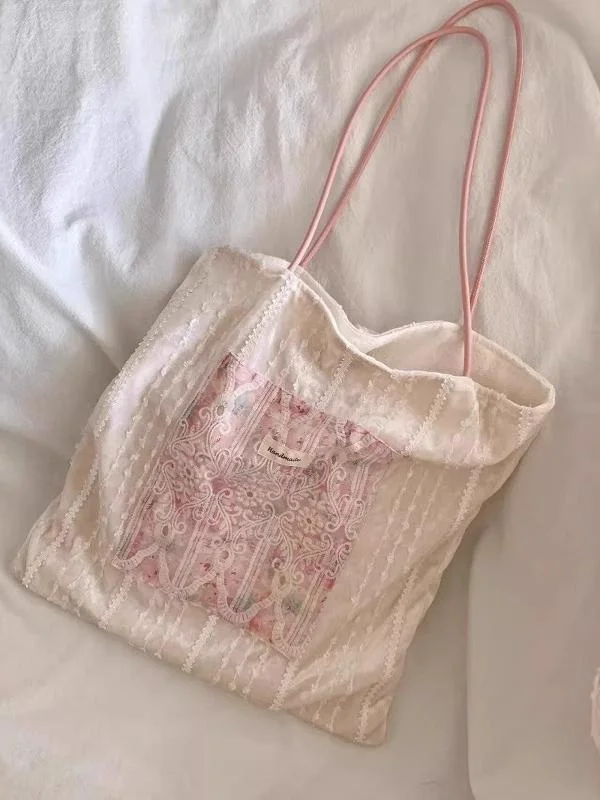 Printemps rencontre dentelle velours Patchwork mousseline de soie sac à main sac de voyage pour les femmes Ele et Sli sac de chine