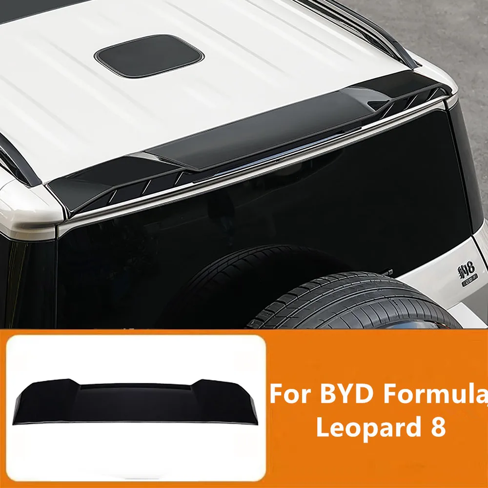 

Car Glossy Black Pressure Tail Roof Fixed Wind Modification Sports Tail Wing Fit For BYD Formula Leopard 8 2024 2025 Accessories