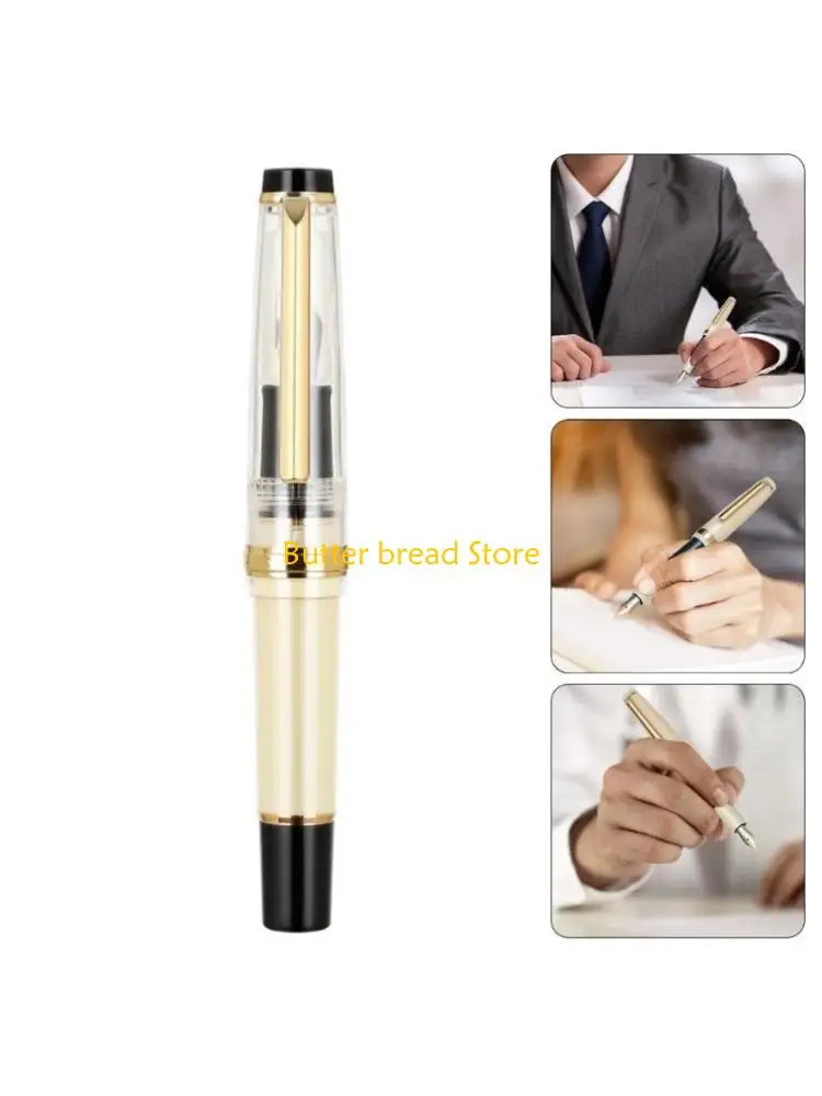 W89C Short Fountain Pen Fit 2.6mm Cartridges (Not Included) for Student Women Men