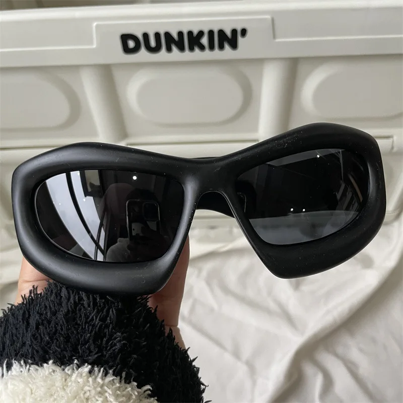 Die umfassendste schwarze Sonnenbrillenkollektion Y2K/Sonnenschutz/Sonnenbrille mit großem Rahmen, Katzenaugen-Sonnenschutzbrille – Detail 12