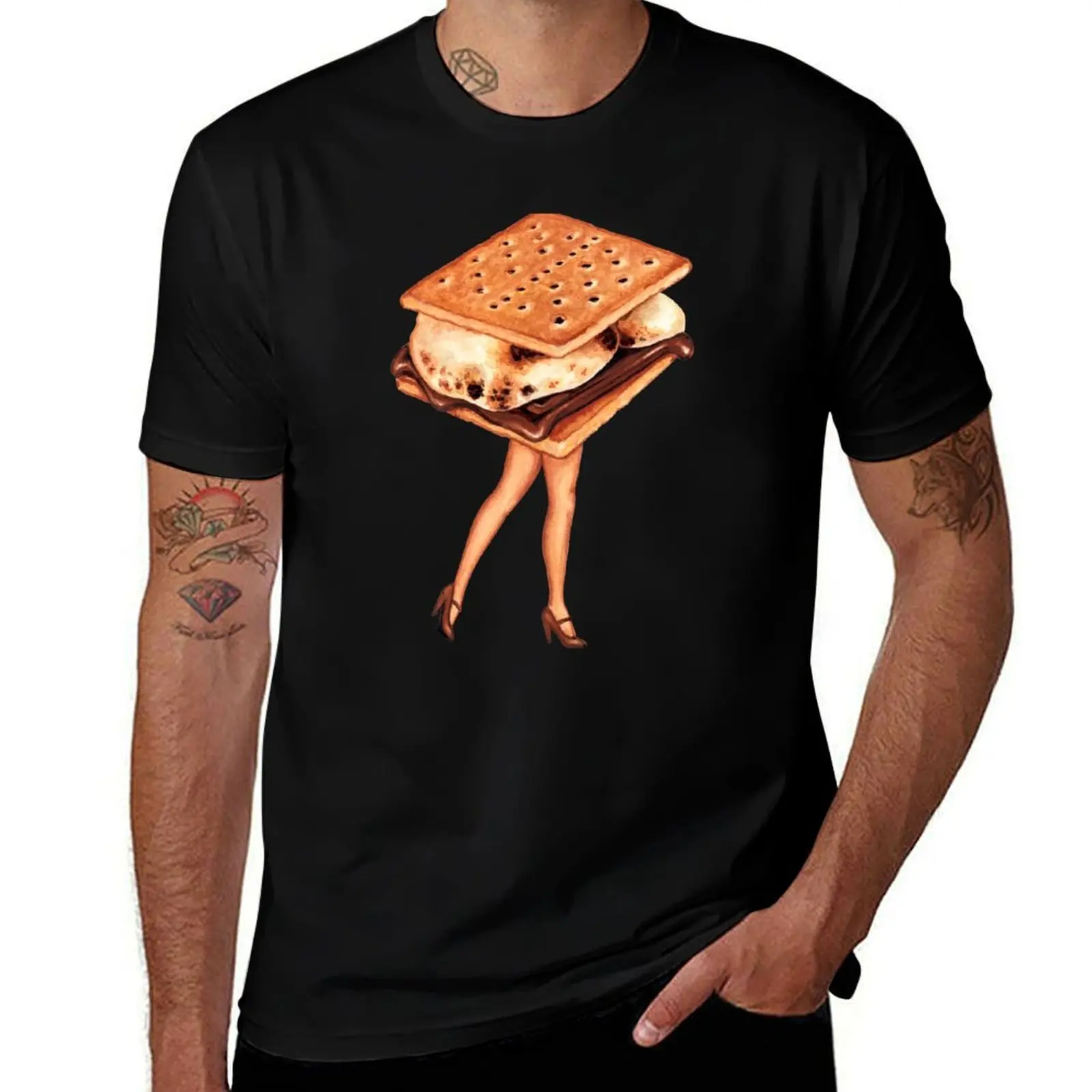 

S'mores Pin-Up T-Shirt t shirts for man slim fit man tshirt T-Shirt