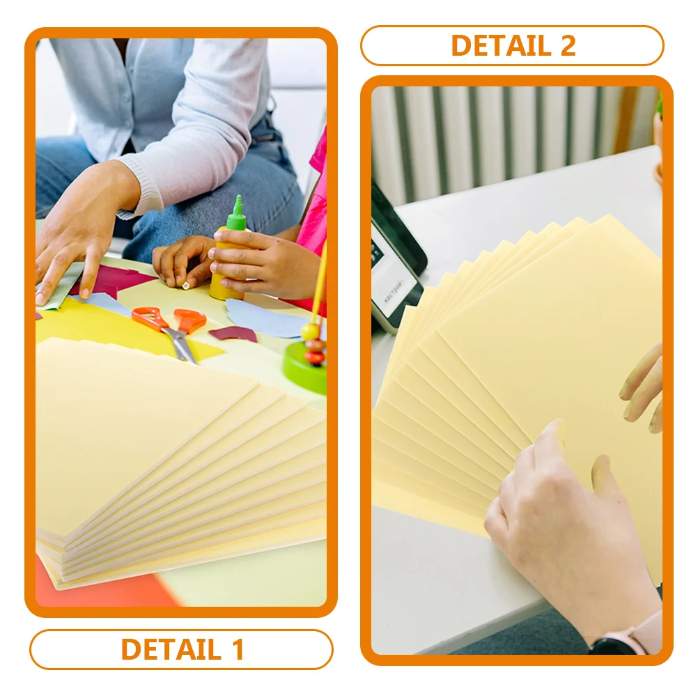 

10pcs Foam Board Decorative Display Blank Sheets for Kindergarten DIY Projects Thick Poster Model Making Material