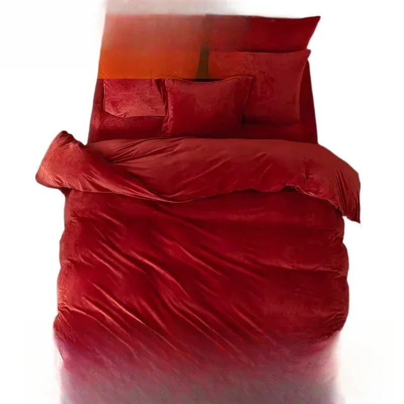 Crystal velvet new hot-selling home textile bedding super soft wedding 3-piece bedspread