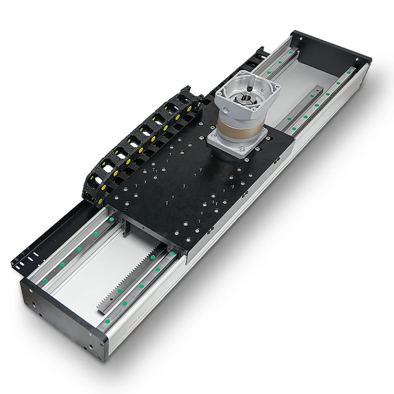 RXC270 Binario di guida per movimento lineare con attuatore da palcoscenico per tavolo scorrevole lineare XYZ motorizzato CNC pesante e pignone