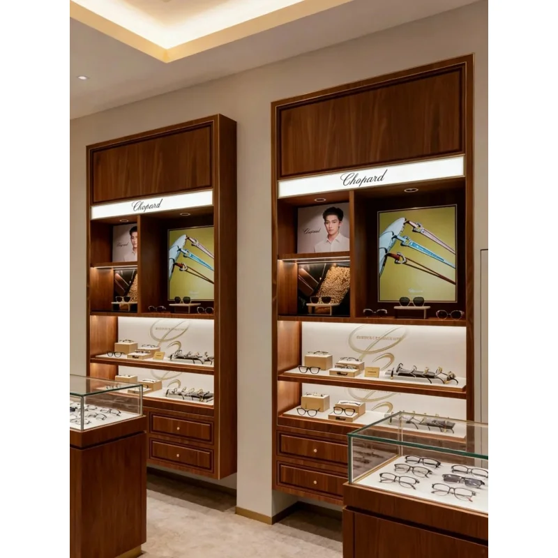 custom.Display Stand Contact Lenses Optical Eyeglasses Cubical Ladder Shelf Customizable Drawer Type Wall-Mounted Heav