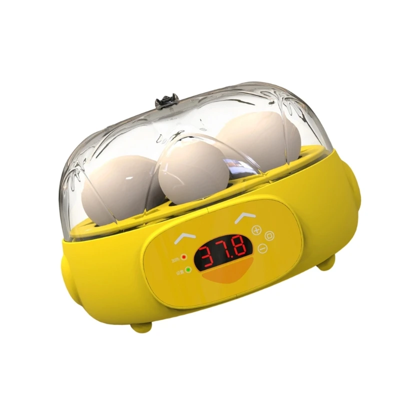 

Automatic Eggs Incubator for Hatching 6 Eggs Clear Visibility and Humidity Control for Chicken and Duck Eggs