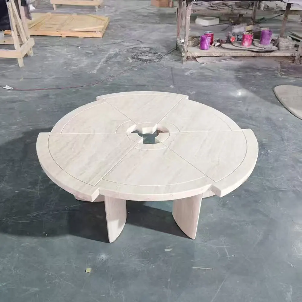 

Modern luxury fashion Stone console table hallway table elegant design Hotel Entry Decorative Porch Table
