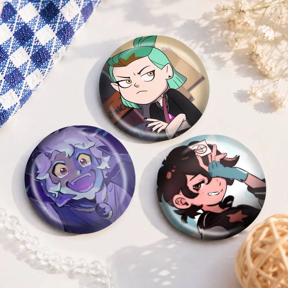 A-O-Owl H-House Art Badges Button Round Creative Pin Brooch Badge Bag Decor Accessories Fans Collect Friends Gifts view 4