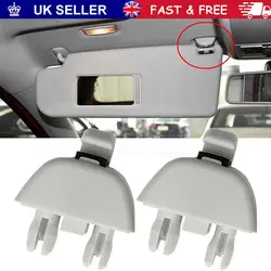 2pcs Gray Sun Visor Support Retainer Clip Hook For VW Passat Polo Up! Skoda Citigo Rapid 2012-2015 Seat MII 6RD857561 6R0857561