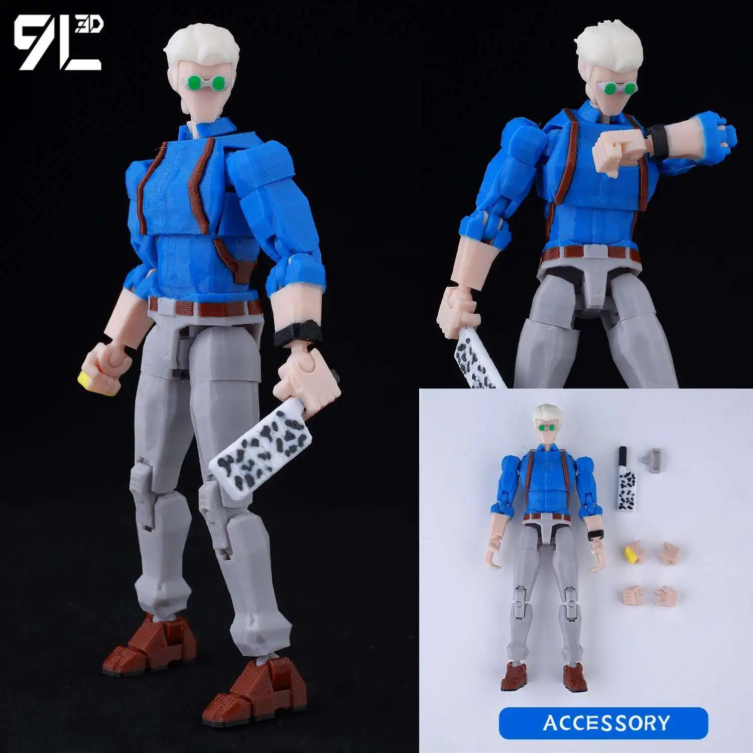 9L3D Gedrukt Dummy13 T13 Op Voorraad Klaar voor Verzending Jujutsu Kaisen Grijs Gewaad Sukuna Figuur Anime Gelede Model Stress-relief Speelgoed