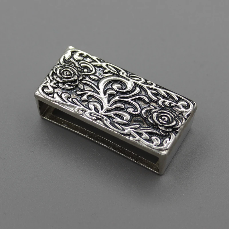 1Sets Antique Silver Metal Pin Buckles Retro Carved Women Belt Buckle 28mm 40mm Wide Clip Buckle For Waistband Craft DIY